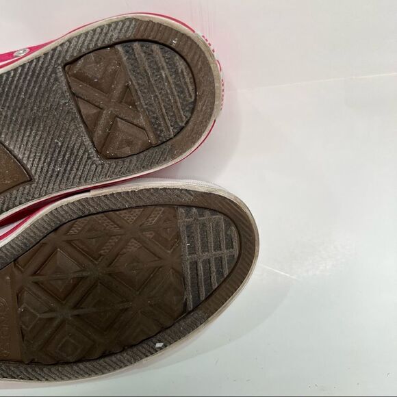 Converse All Star Pink and White Sneakers - Picture 10 of 12